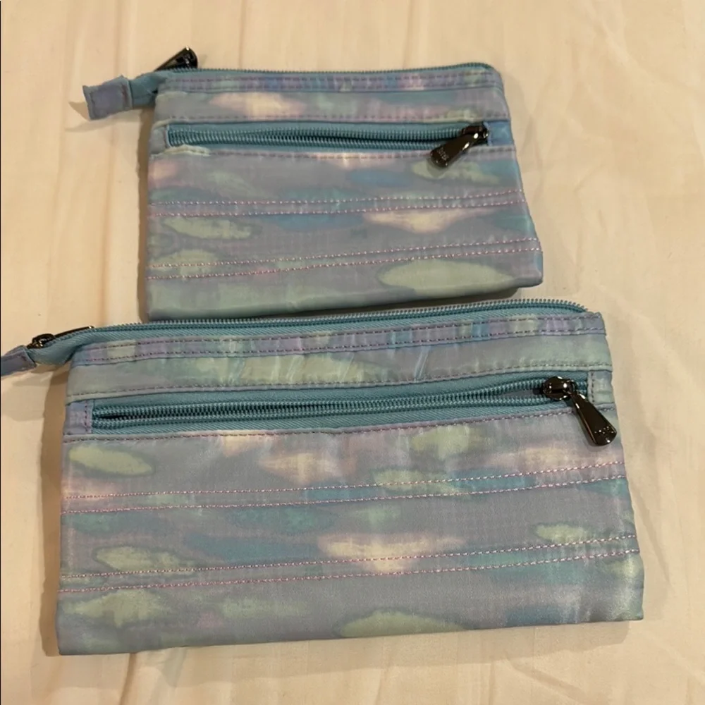Lug Transport Pastel Blue and Lavender Pouch Duo